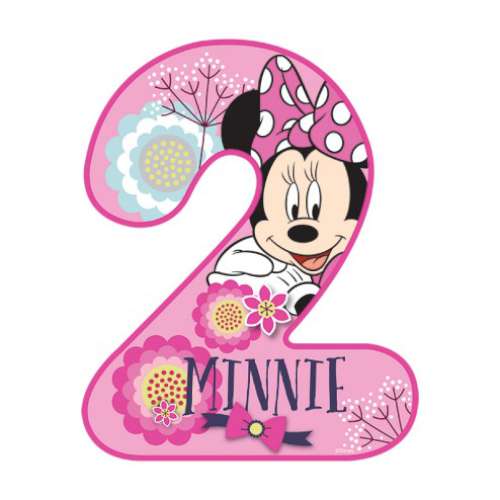Minnie Mouse Number 2 Edible Icing Image - Click Image to Close